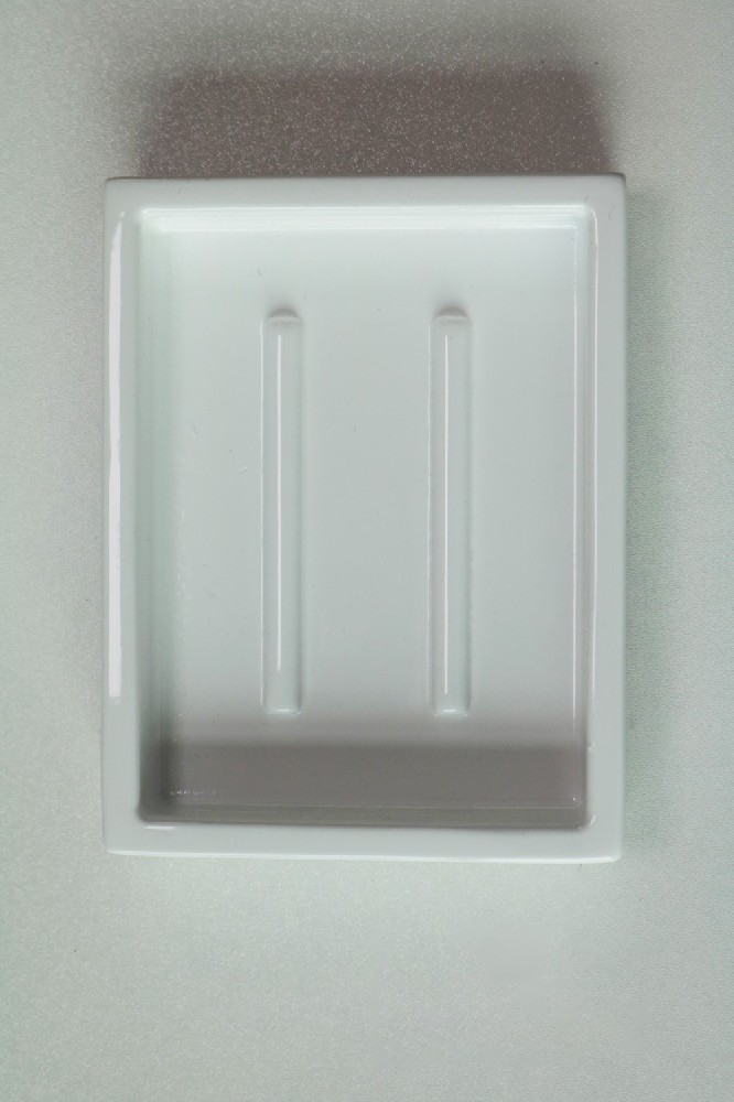 White soap dish
