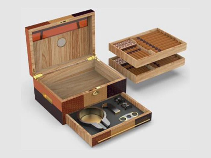 High quality custom cigar wood packing box  hot sale item