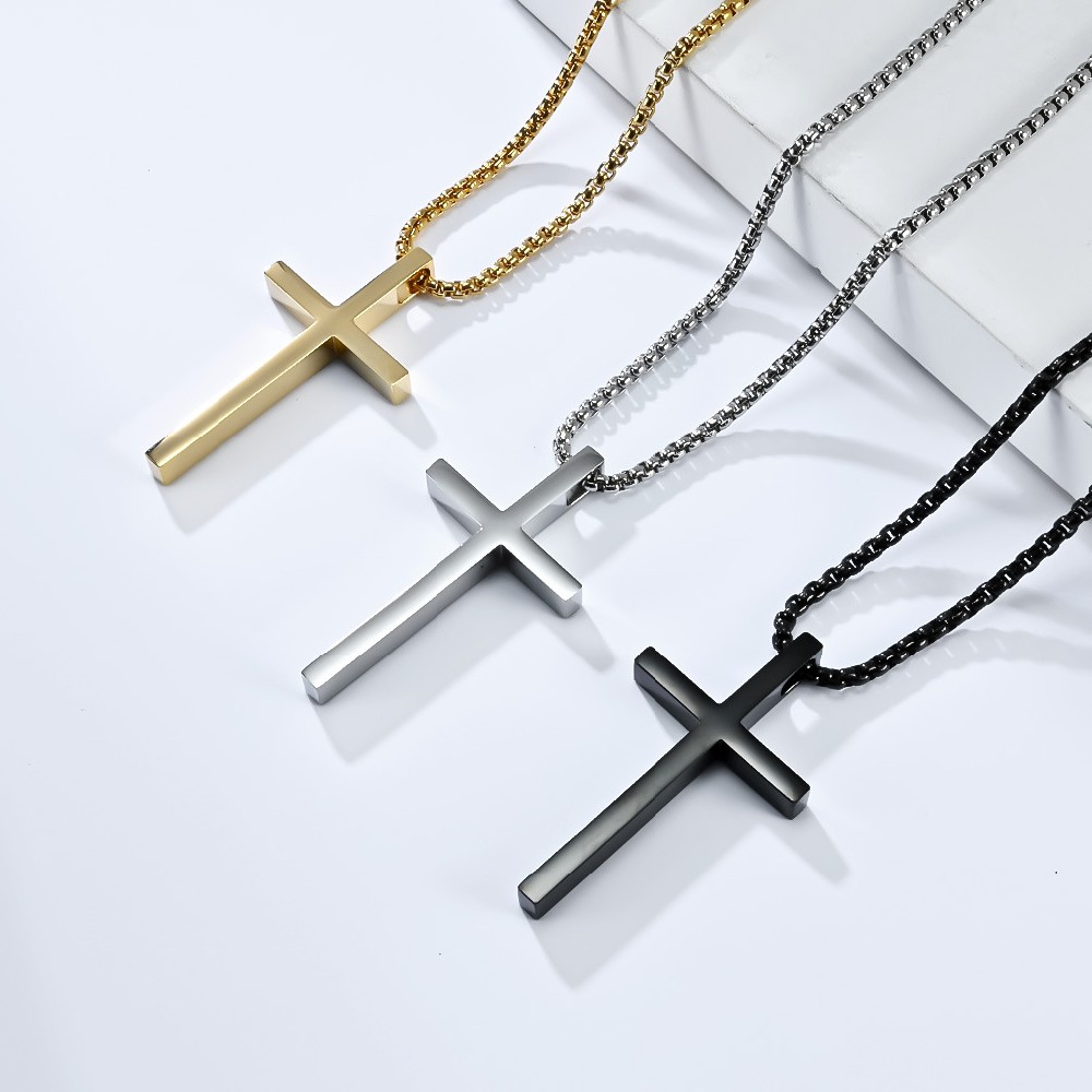high quality stainless steel cross Necklace