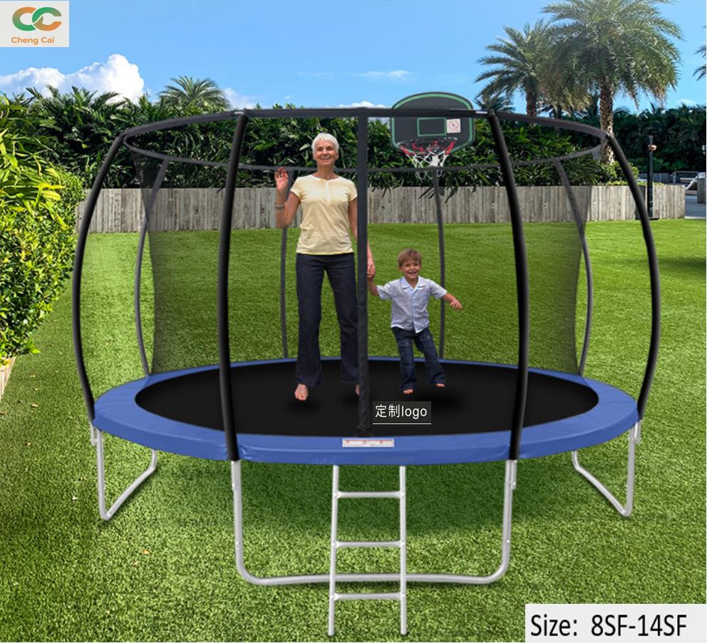8sf-14sf big trampoline for 2-15 years old children fitness trampoline