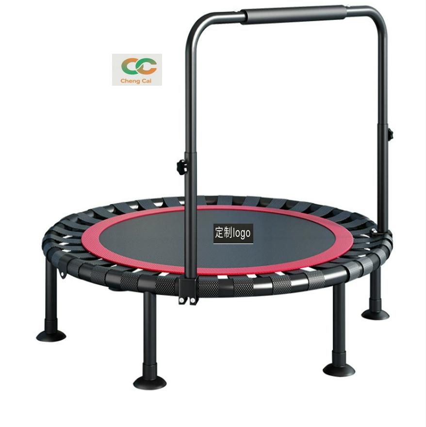 fitness trampoline with adjustable handlebar for chilren&adults home use